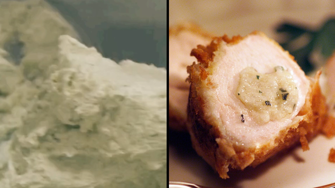 People vow to make their own chicken kievs from now on after seeing how store ones are actually made