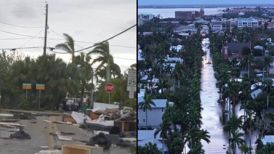 Frightening images show aftermath of powerful Hurricane Milton as 'everything in its path gone'