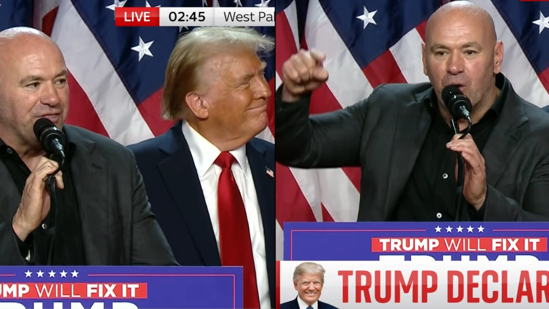 People seriously confused as Dana White addresses Florida supporters following Trump declaring himself president
