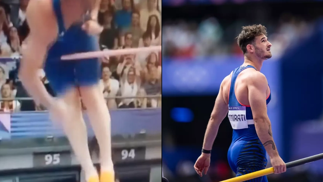 People think pole vaulter's tattoo now 'makes sense' after bulge cost him medal at Olympics