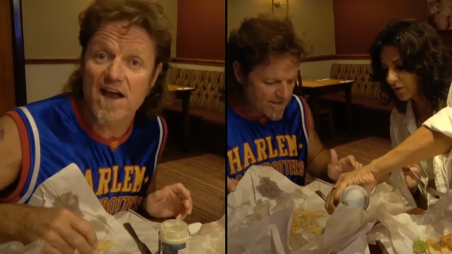 American's trying chippy tea for first time baffled at how to eat it