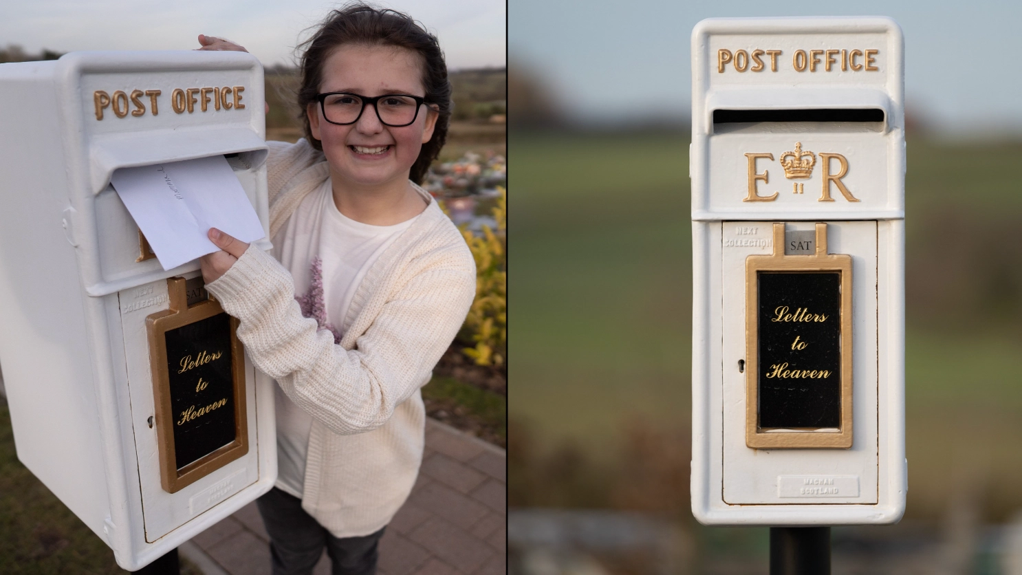 Nine-year-old's idea for 'postboxes to heaven' are being rolled out to cemeteries across the UK