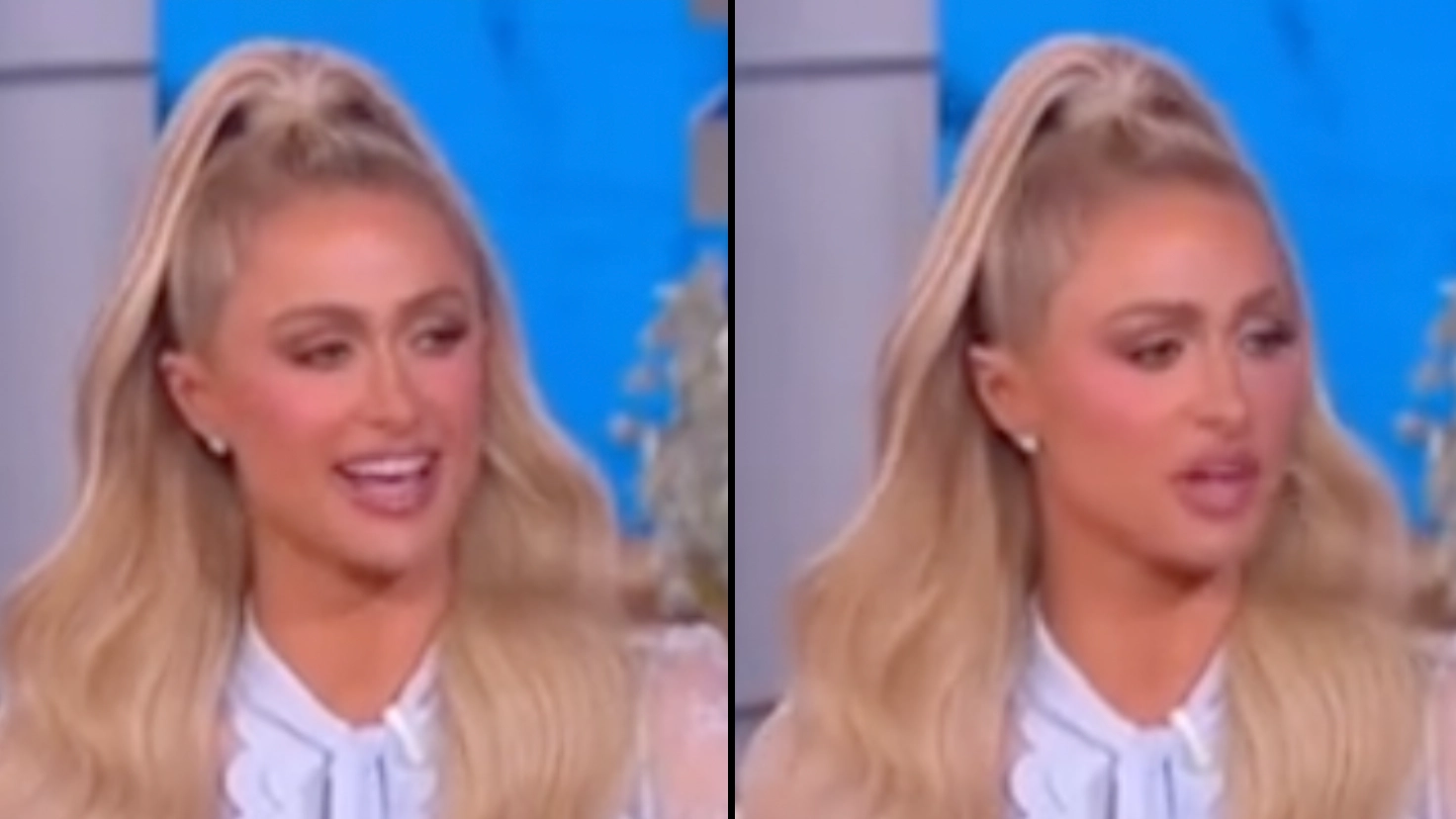 People think Paris Hilton’s voice changed mid-interview from ‘fake to real’