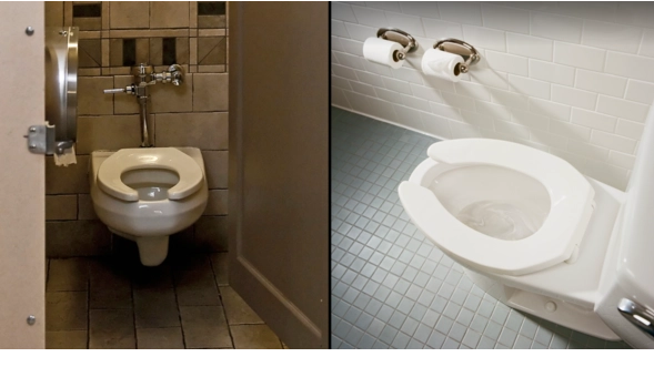 Reason why some public toilets have U-shaped seats