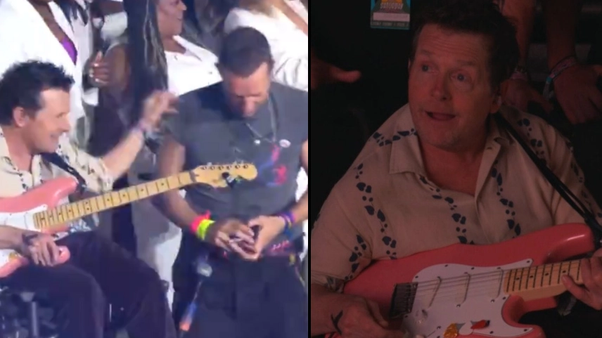 Glastonbury viewers left ‘in tears’ after Michael J Fox appears on stage in emotional moment during Coldplay set