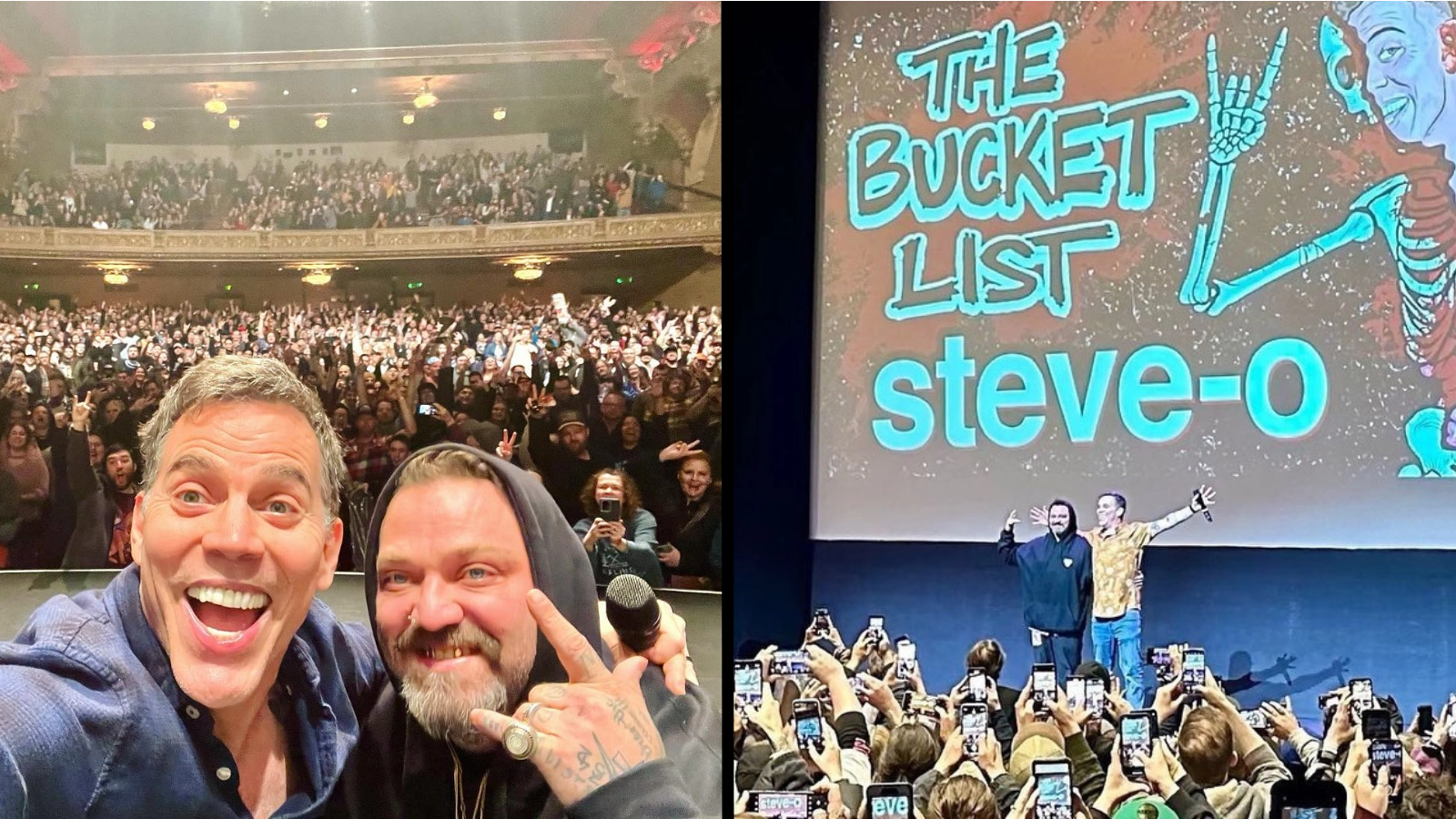 Steve-O takes Bam Margera on tour with him to keep the former Jackass star alive