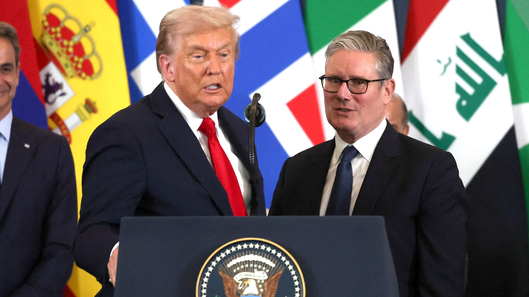 Brutal moment Donald Trump humiliates Keir Starmer on the world-stage at peace summit