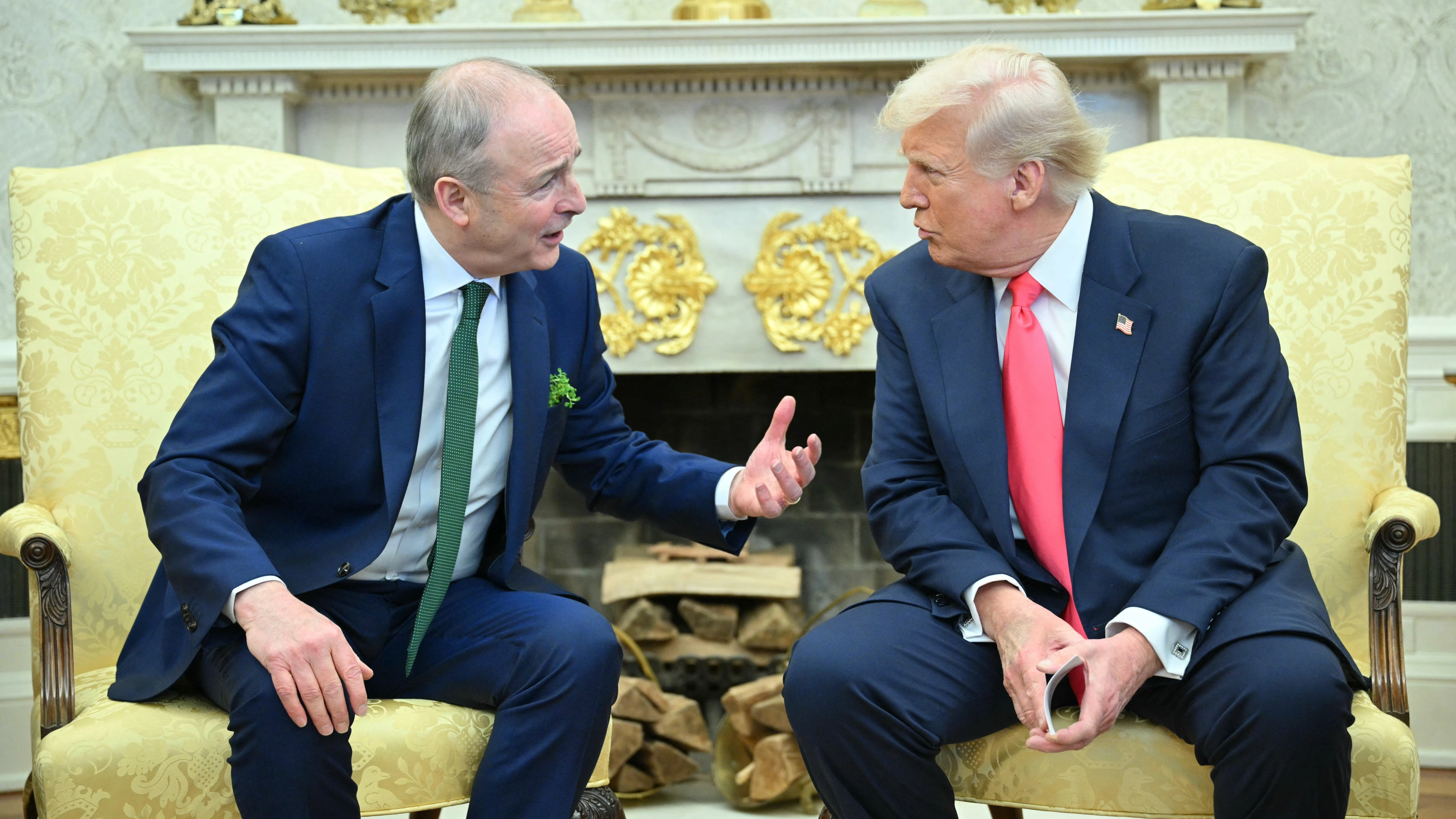 Awkward moment Donald Trump says Ireland is 'taking advantage of US' in front of shocked Irish PM