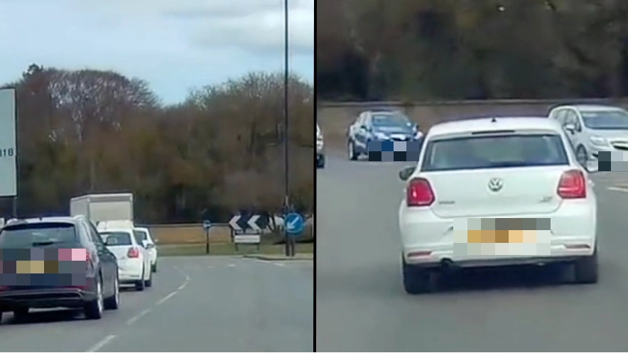 Driver’s ‘roundabout slingshot’ trick has people divided