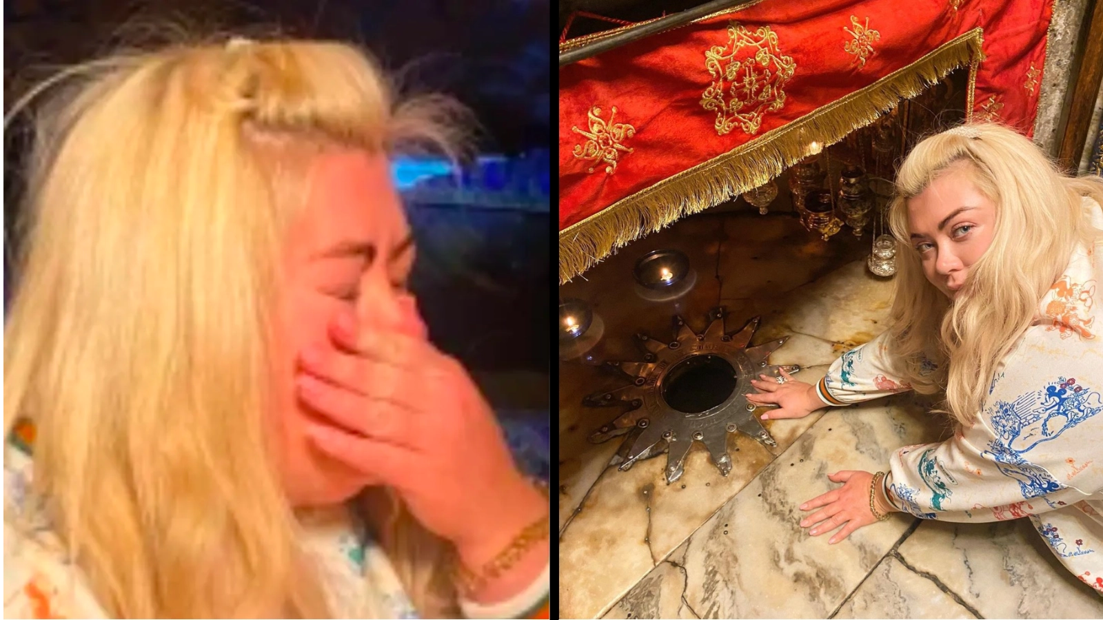 Gemma Collins left in tears after visiting the place where Jesus was born