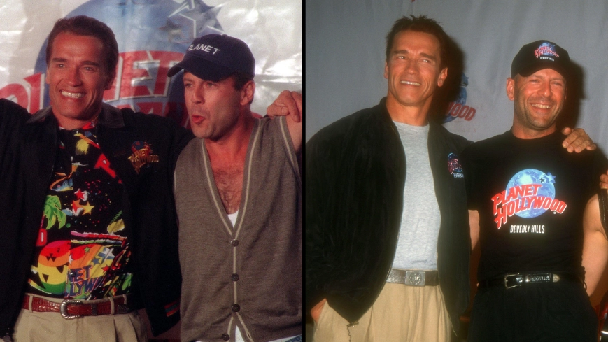 Arnold Schwarzenegger praises Bruce Willis and says action heroes never truly retire