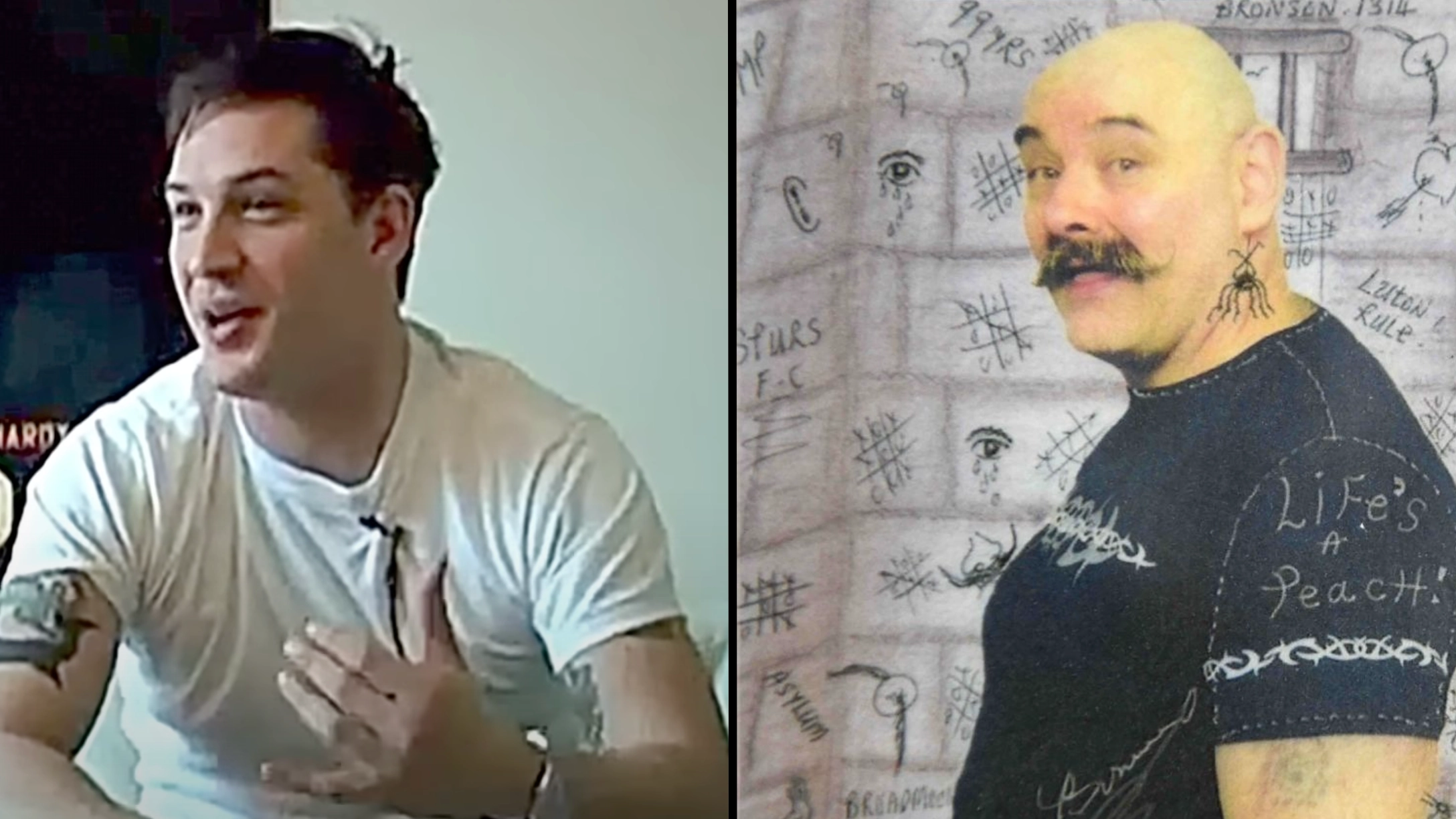 Tom Hardy was once given incredibly graphic life advice by Charles Bronson when preparing for role