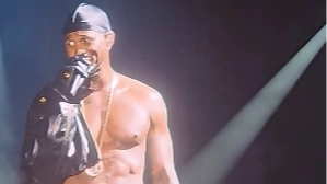 Usher hits back at woman he kicked off stage over her reaction to his seductive dancing