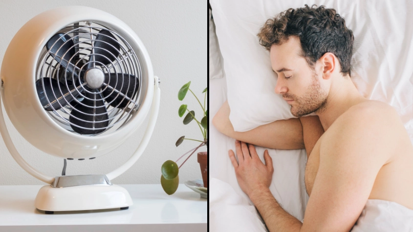 Sleeping with a fan on through the night could be terrible for you