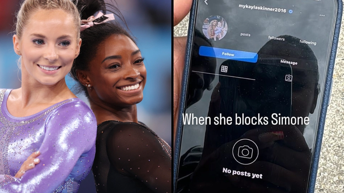 Simone Biles posts brutal message to ex-teammate before getting 'blocked' after winning gold medal at the Olympics
