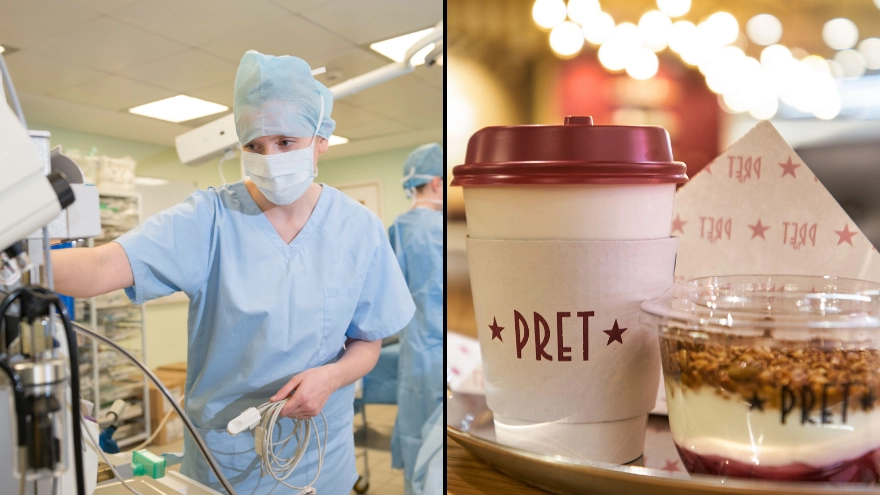 Junior doctors' outrage as it's revealed Pret pays more