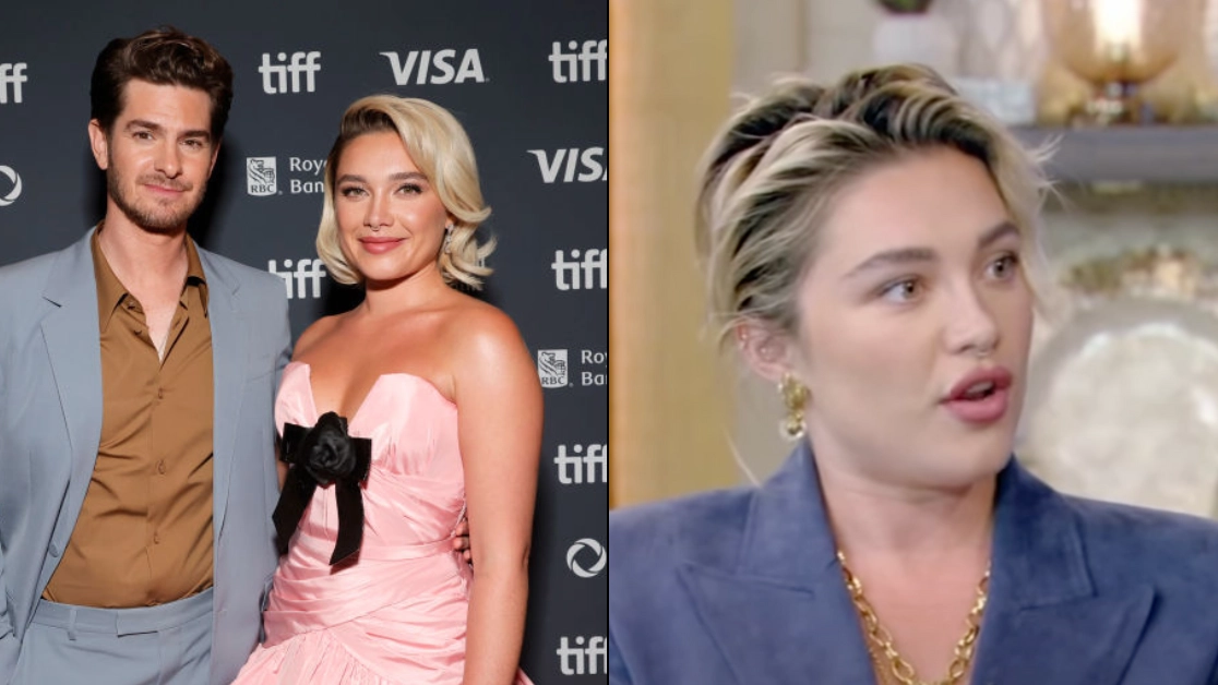Florence Pugh speaks out on 'chemistry' with Andrew Garfield after 'not hearing cut' while doing sex scene during film