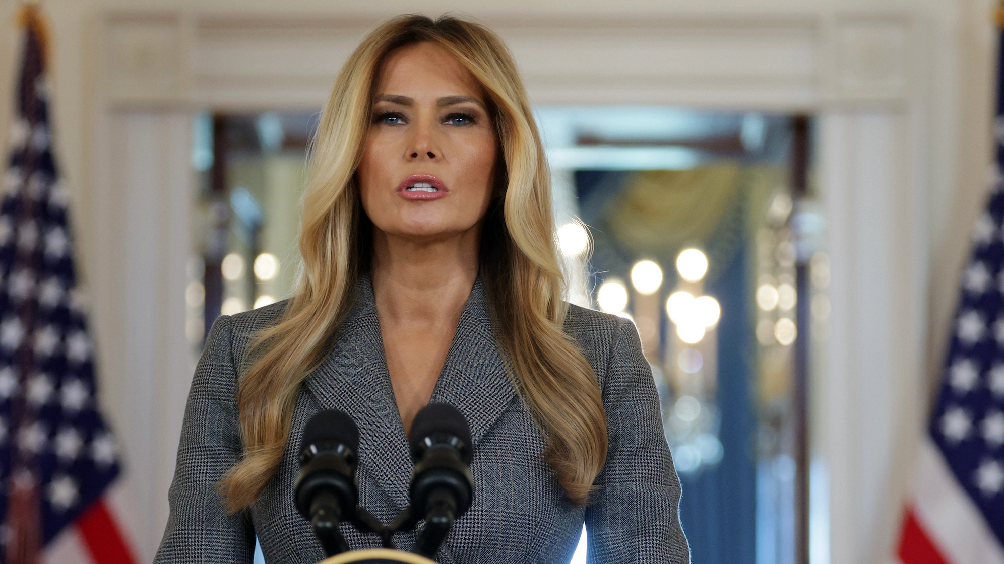 Melania Trump issues rare public statement calling out 'coward' Jimmy Kimmel's joke