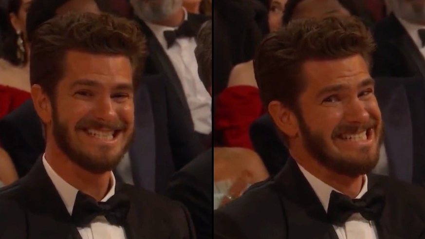Andrew Garfield becomes Oscars meme for second year running