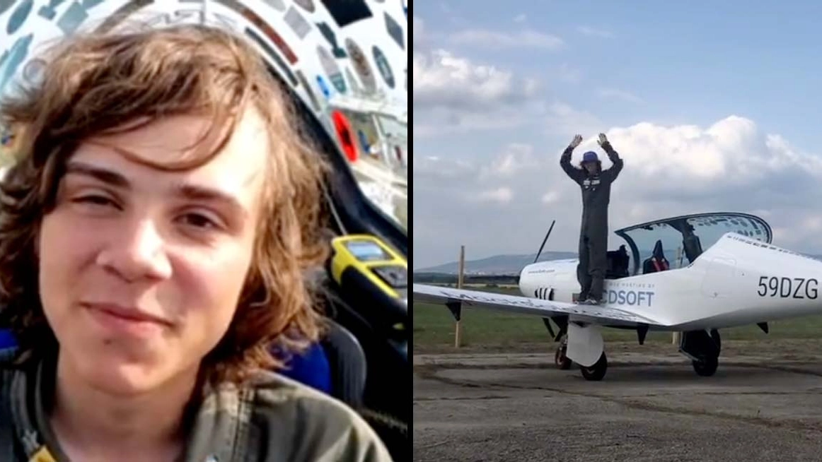 17-year-old Brit breaks sister's record and becomes youngest person to fly solo round the world