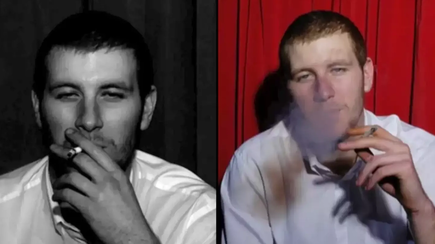 People in stitches by what man on front of Arctic Monkeys' first album cover does now