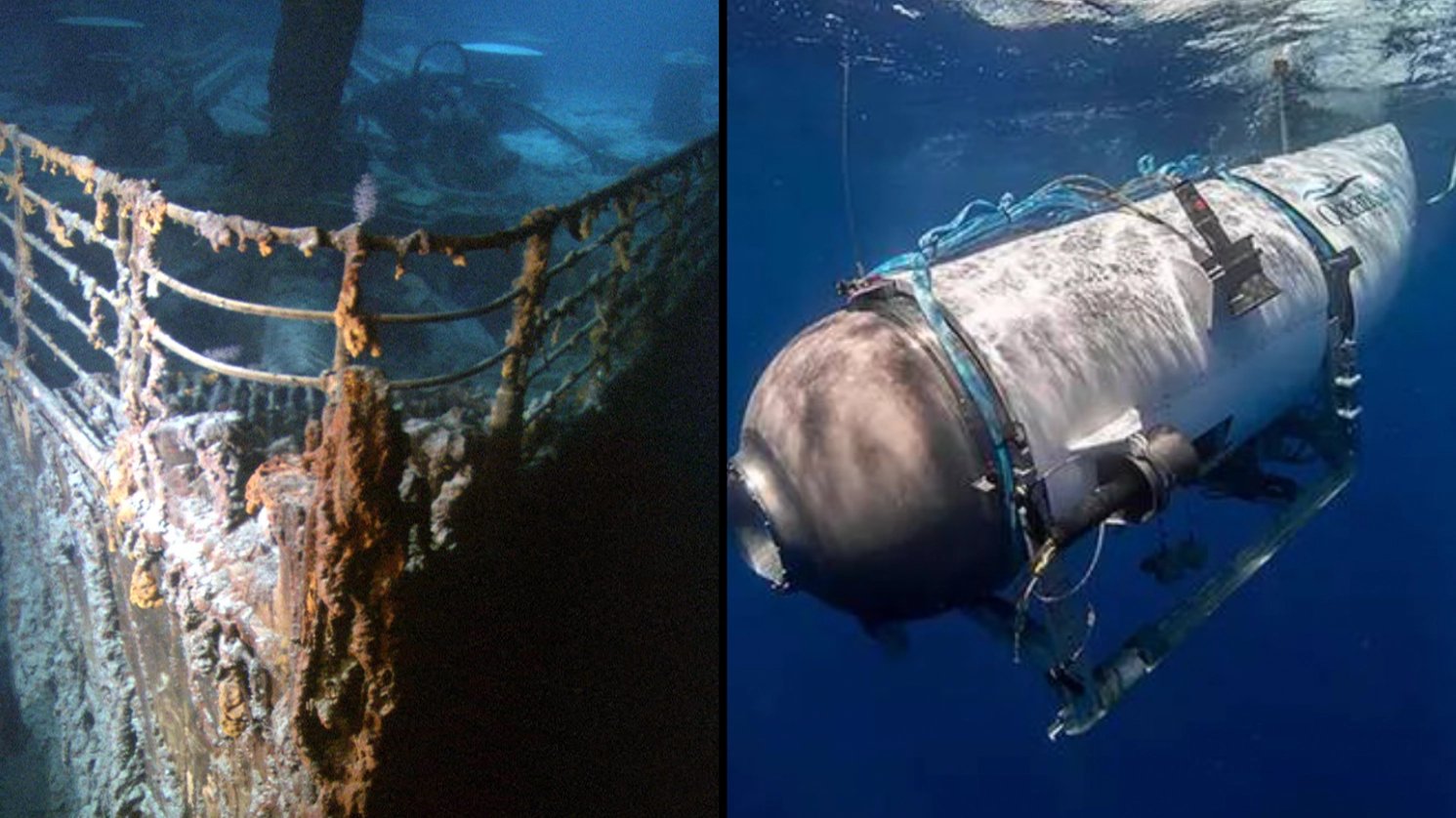 Missing Titanic submarine LIVE: rescuers race to save vessel with limited air left