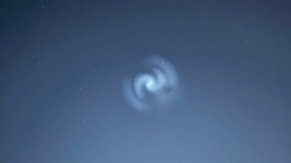 Truth behind mysterious glowing spiral seen across UK last night leaving Brits baffled