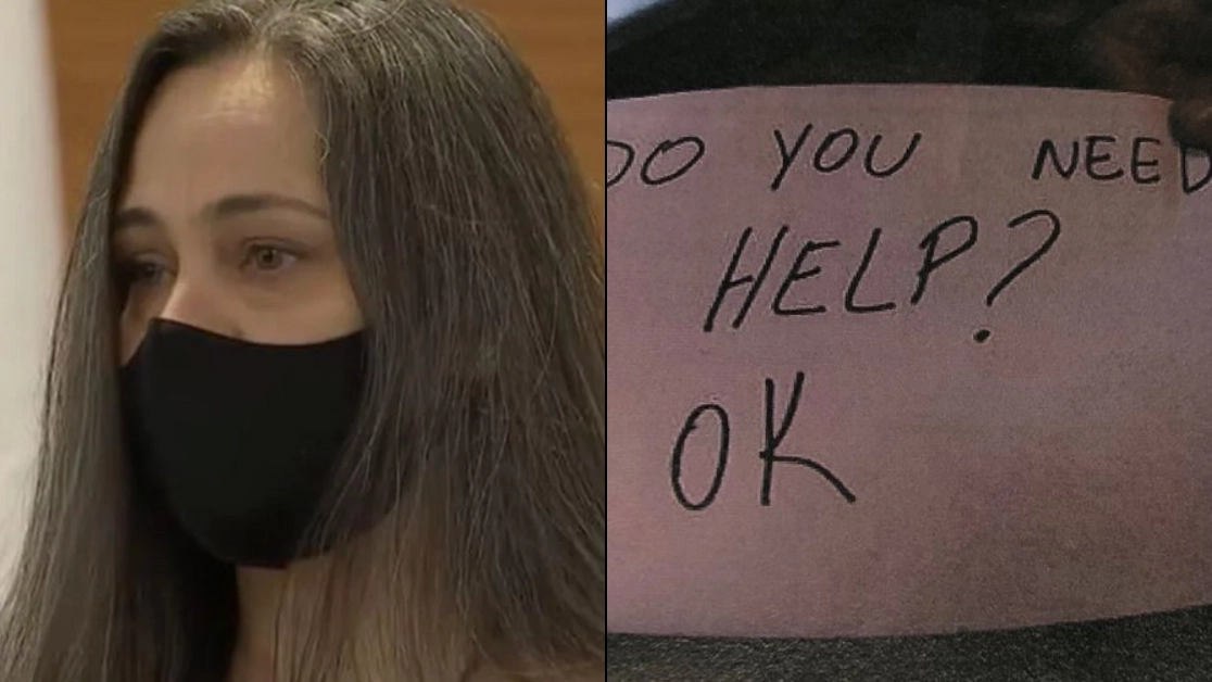 Quick-thinking waitress handed note to boy she suspected of being abused and ended up and 'saving his life'