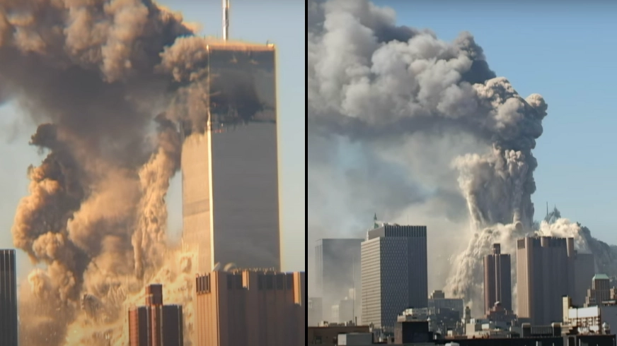 Man's 9/11 footage from 'unseen angle' uploaded after 23 years has been upscaled to 4k