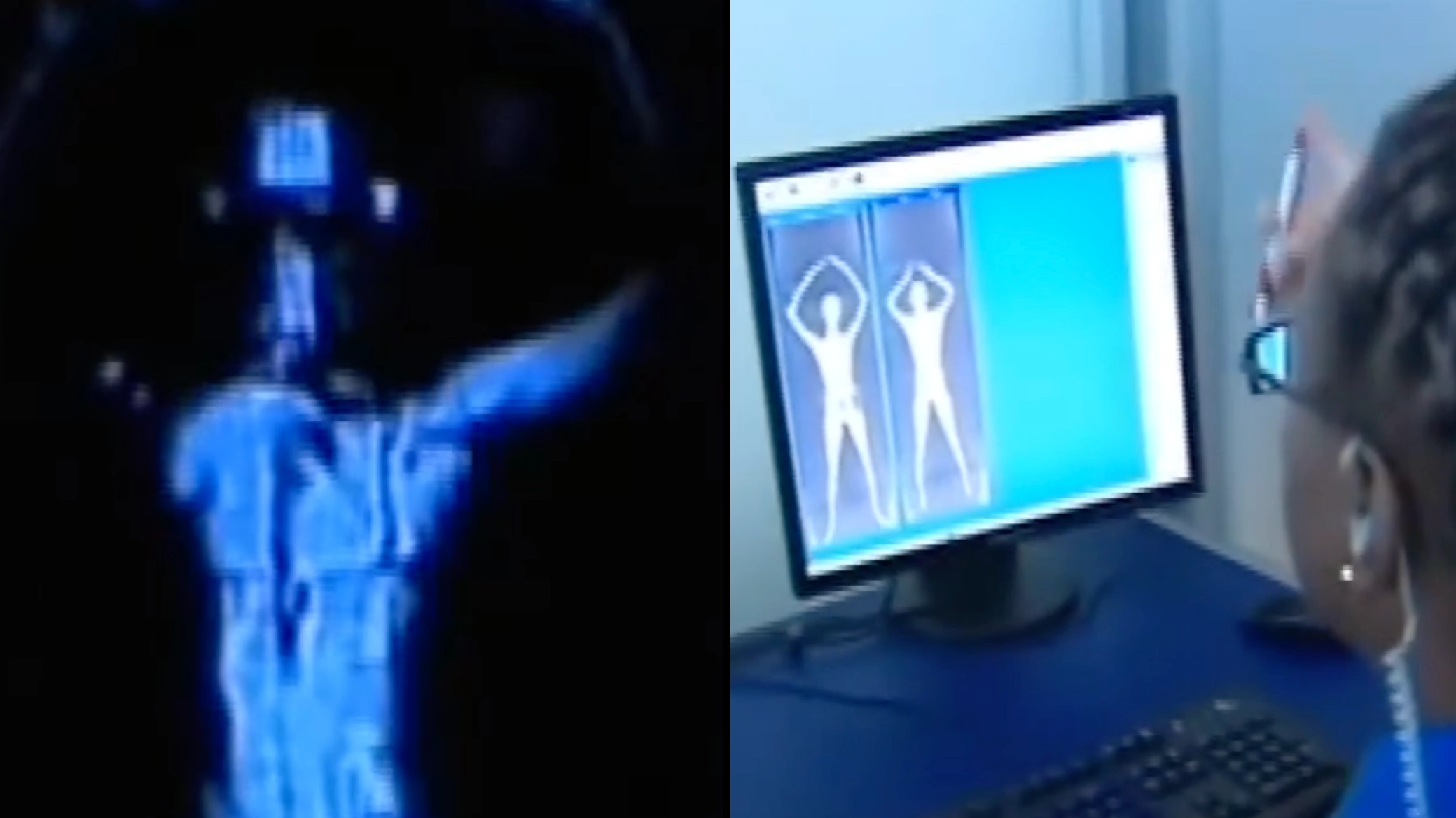 People horrified at video showing what airport security could see when you walked through X-ray machine