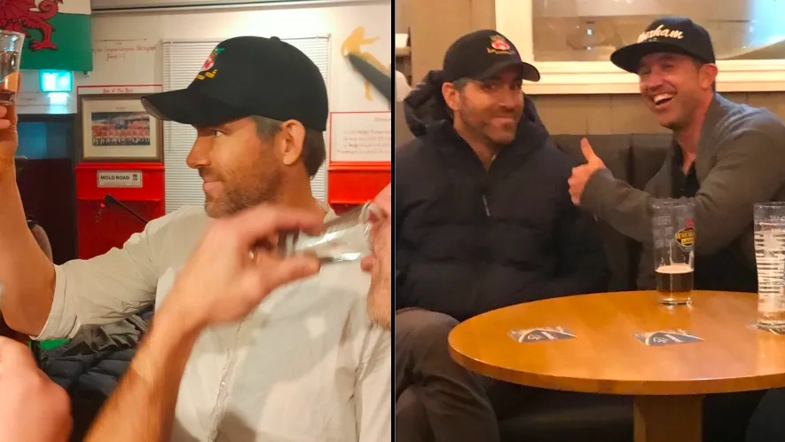 Ryan Reynolds doing shots in British pub proves he'll be right at home after buying house in UK village