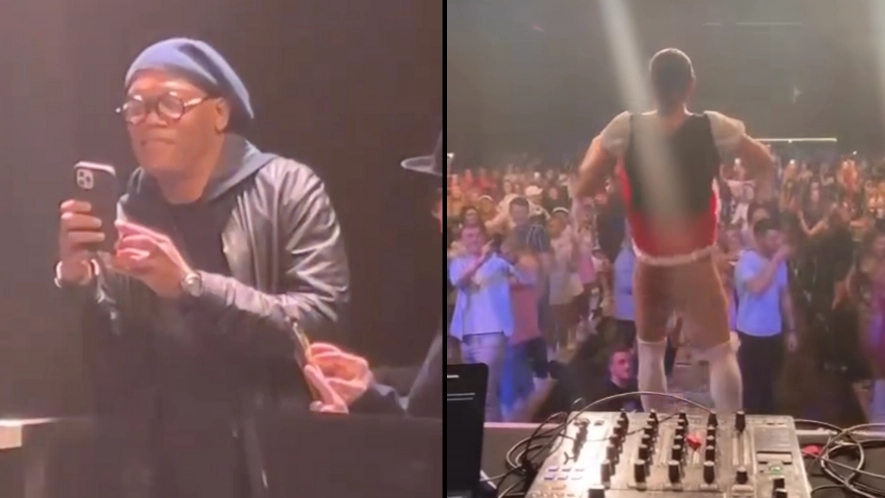 People baffled after Samuel L. Jackson makes random appearance at UK rave