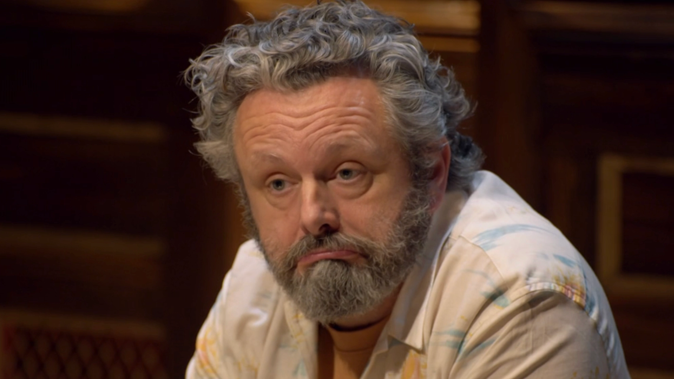 Michael Sheen's hidden message at Celebrity Traitors roundtable puts huge heat on Maya Jama and James Acaster