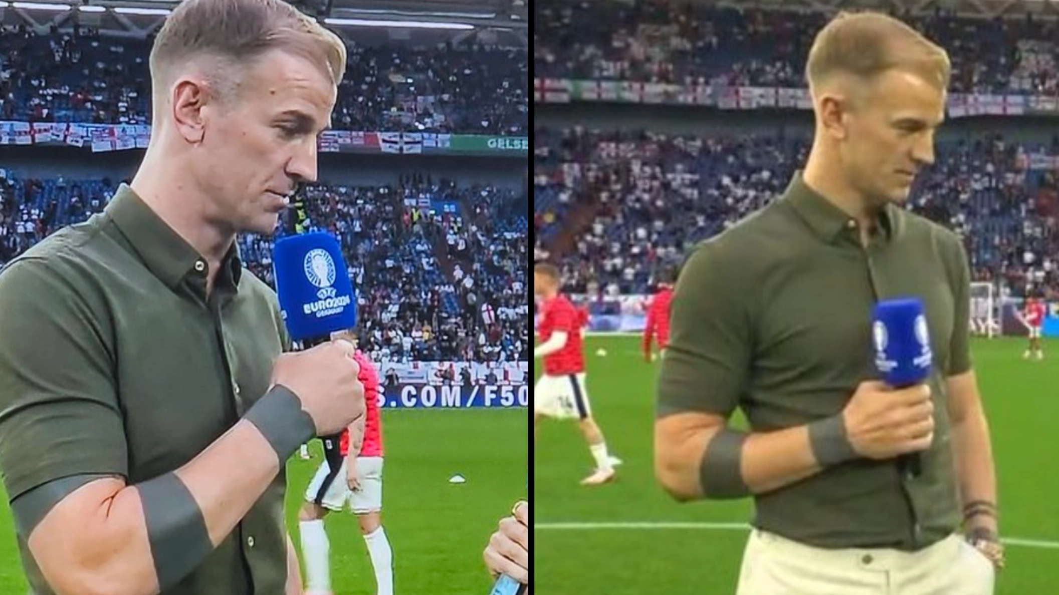 Joe Hart's arm design explained after Euros viewers asked if he was wearing 'gaffer tape'
