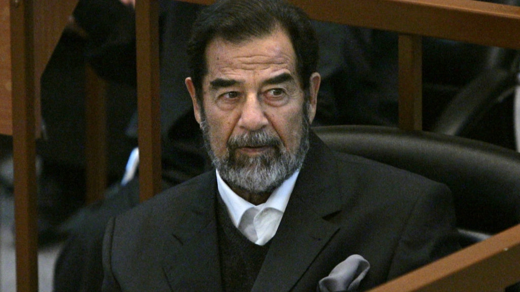 Saddam Hussein's shocking courtroom reaction as he's sentenced to death in 2006