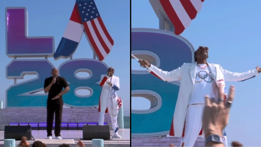 People think LA just made ‘greatest Olympics closing ceremony ever’ as Dr Dre comes out to perform with Snoop Dogg