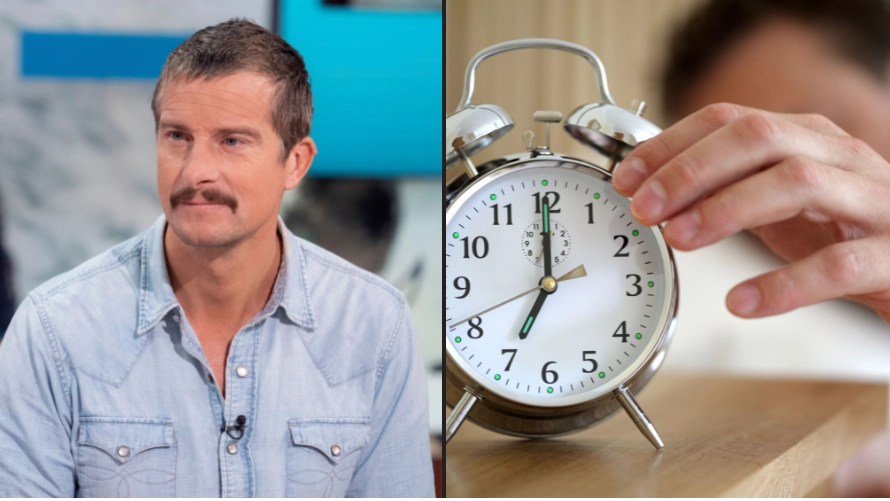 Bear Grylls renames his alarm clock 'opportunity' clock because alarm sounds negative