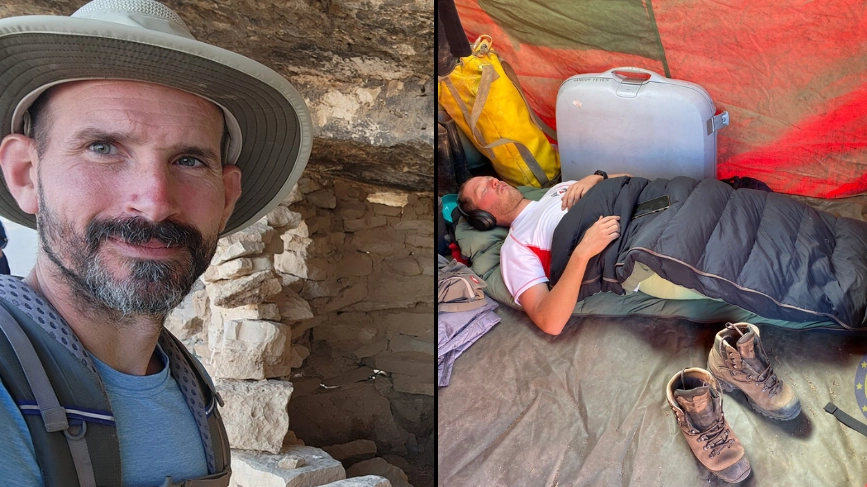 Man trapped in cave after being ‘close to edge’ now halfway to escape