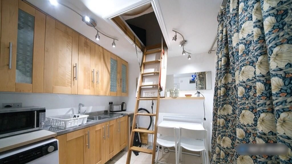 £2,650-a-month London flat labelled 'death trap' with bed dangling over hole in the floor