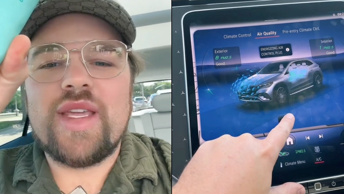 Man sent alarming message from Mercedes-Benz after someone vaped inside his car