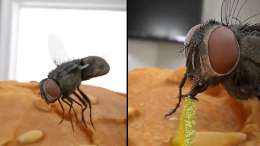 People rethinking the ‘five second rule’ after seeing how flies actually eat your food
