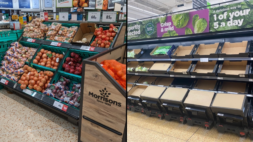 More supermarkets are limiting how much fruit and veg customers can buy from today