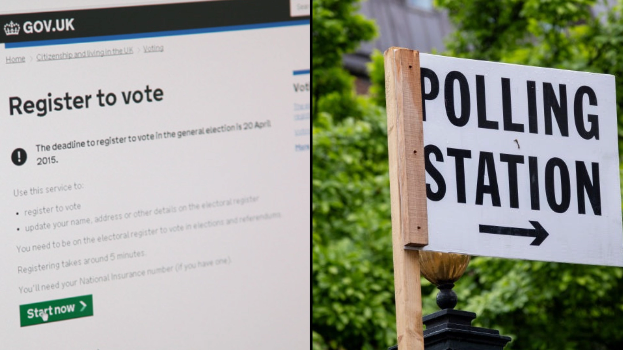 Urgent reminder to register to vote in general election before it's too late