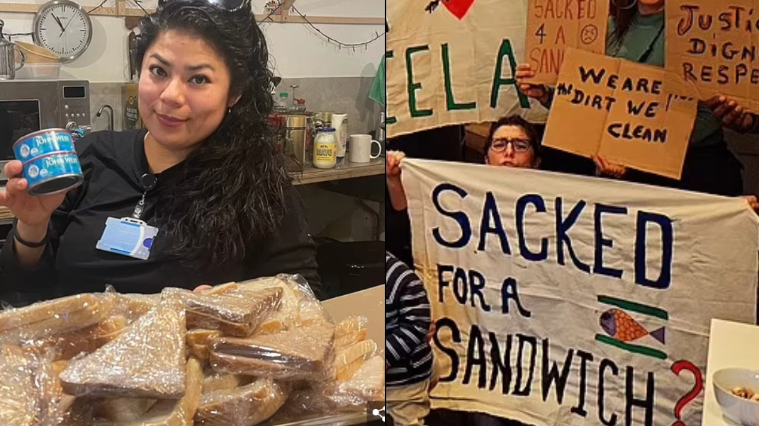 Woman fired after eating leftover sandwich from meeting room exposes letter her boss sent her