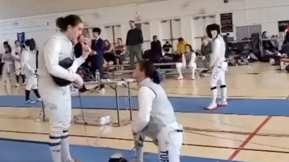 Female fencer who took a knee against transgender opponent given huge reward