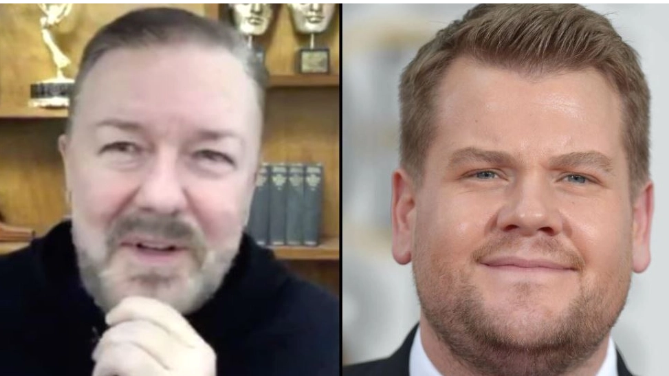 Ricky Gervais shares ‘worst dinner party ever’ James Corden tweet after restaurant allegations