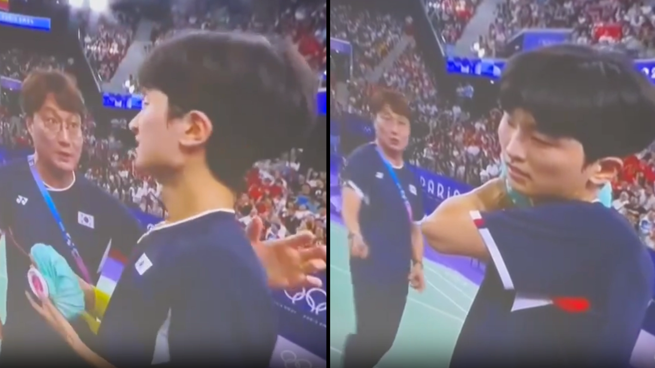 BBC commentator calls out badminton coach over gestures towards players during break in play