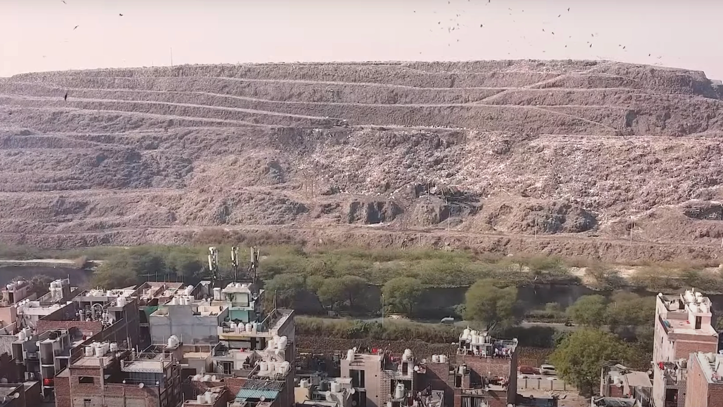 India’s ‘garbage mountain’ is 'slowly poisoning' people and its size is unbelievable