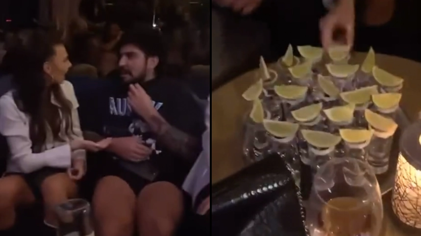 Dillon Danis spotted at bar with locals in Manchester night before Logan Paul fight