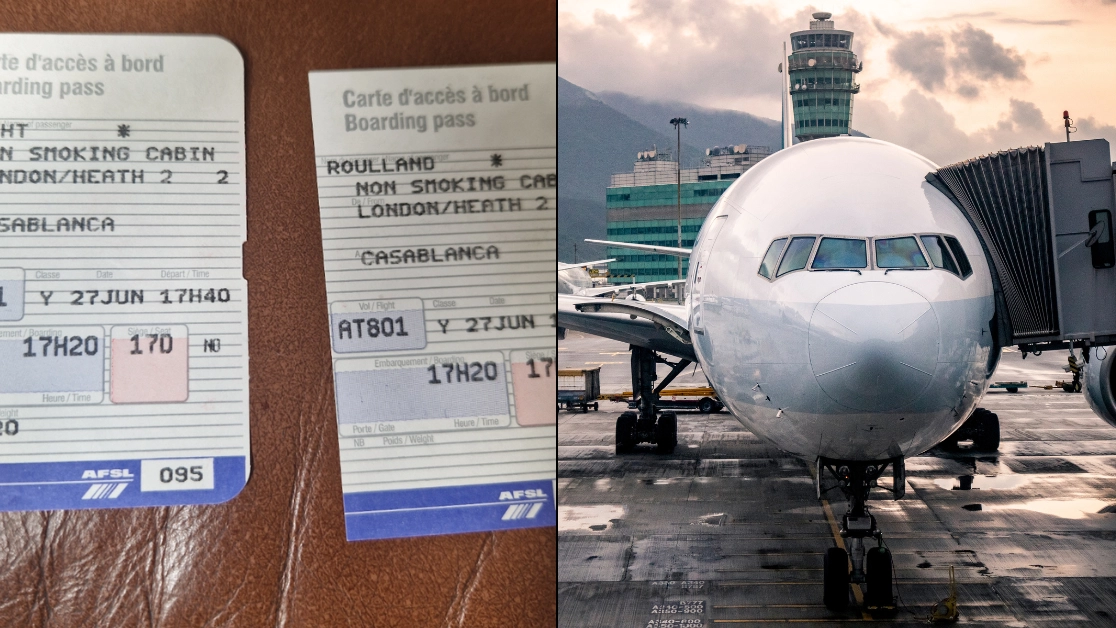 People point out 'absolute mindf*ck' detail following discovery of two old plane boarding passes